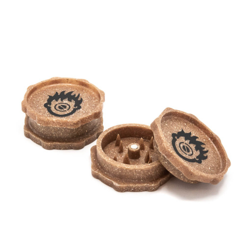 Hemp Plastic Grinder ZigZag 40mm Open
