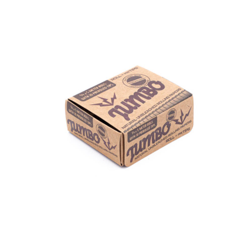 Jumbo Paper Roll 5m + Pre-Rolled Tips (Unbleached) Verpakking