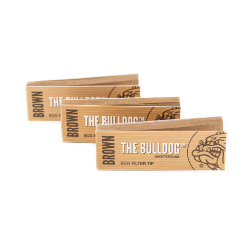 The Bulldog Filter Tips Brown Unbleached Variatie